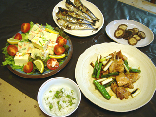 えんどう豆 豆ごはんメニュー
