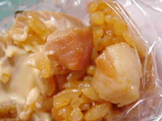 とんこつラーメン御飯と煮玉子おむすび