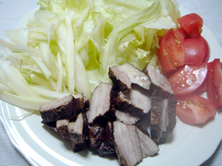 モロアボ和え 豚肉紅茶煮