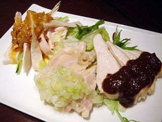 「Chinese Restaurant 都来」蒸し鶏三種