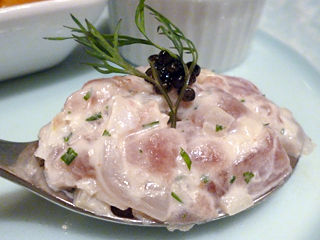 「西洋懐石 アンシャンテ」前菜タルタル