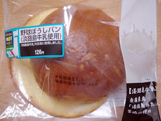 野球ぼうしパン(淡路島牛乳使用)