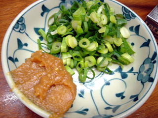 「立ち呑み処 きかわ」ねぎ味噌