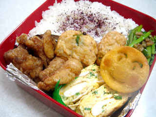 レンジでふっくら<5種野菜と豆腐のよせ揚げ>