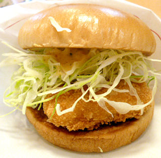 サーモンカツバーガー