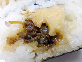 筍と牛しぐれ煮合わせ
