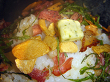 「松阪牛焼肉M 北新地店」ガーリックライス