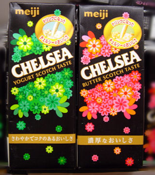 <CHELSEA YOGURT SCOTCH TASTE>&<CHELSEA BUTTER SCOTCH TASTE>