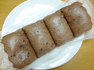 もちっとした食感を楽しむあずき蒸しぱん