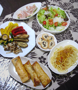 牡蛎グラタン春巻き