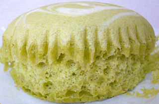 抹茶ソイラテ蒸しケーキ