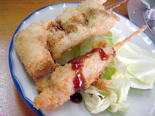 「酒の穴」串かつ