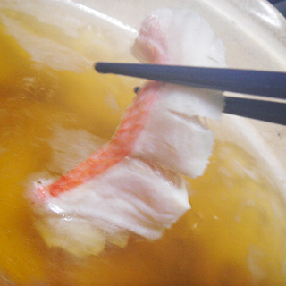 金目鯛のしゃぶしゃぶ