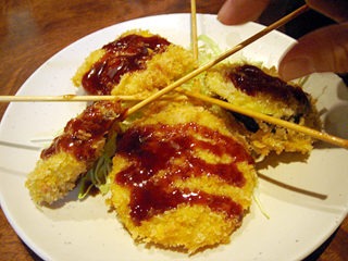 「酒蔵 多氣」串かつ