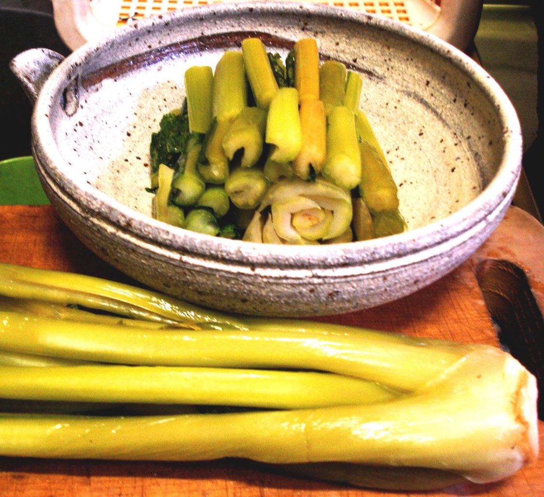 便秘に効く 野沢菜本漬け 野沢菜 オリーブオイル 野沢菜漬とみき漬物のあるじのブログ