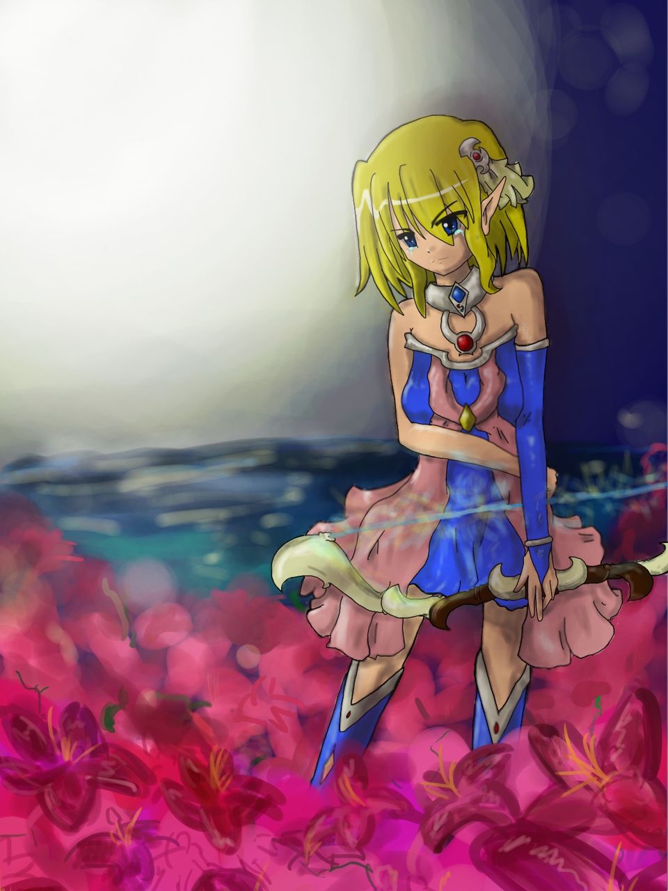 エルフの女戦士 コミックイラスト ふでんほうじゅ エルフの女戦士 コミックイラスト ふでんほうじゅ