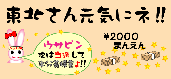 第４３回１０００万円ウサピ