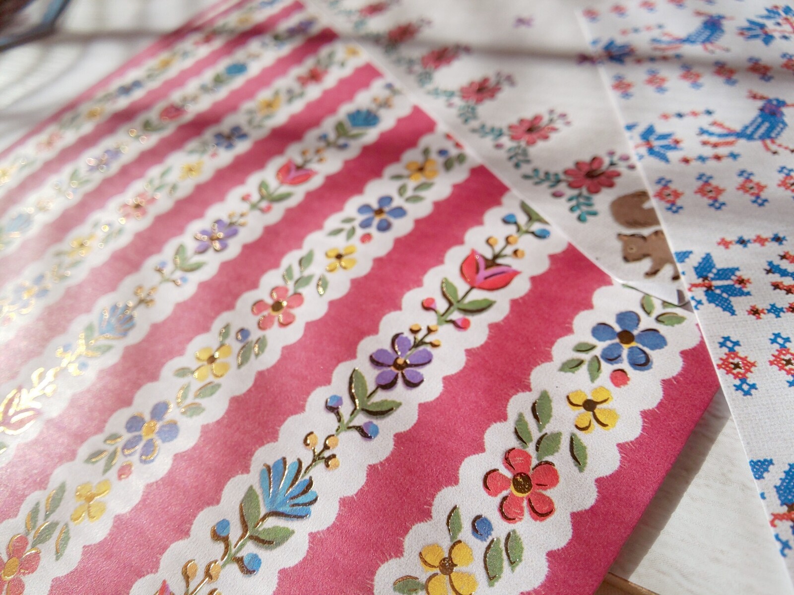 21年11月第3週の紙もの購入品 旅する文具 東欧風シリーズ セリア 寄り道が近道