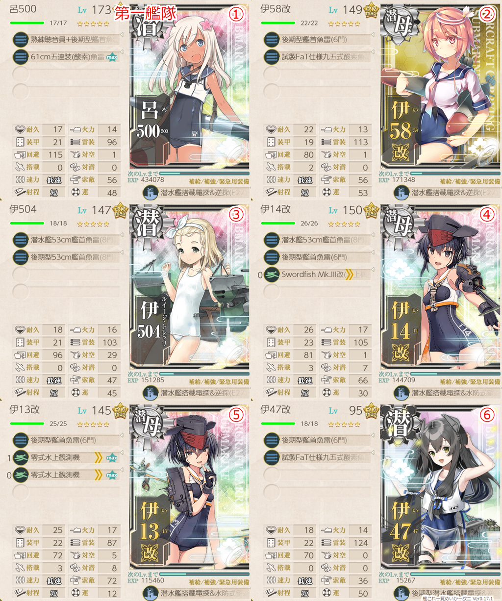 今月の5 5沼 艦これ どらんかぁ