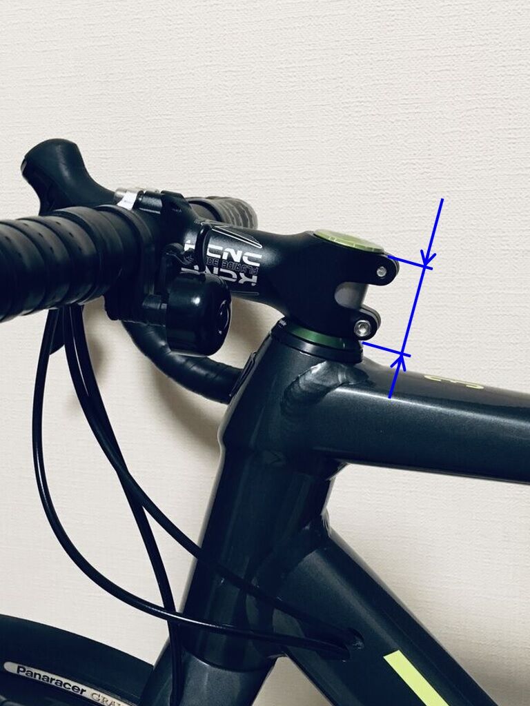 ステムのスタックハイトという罠 : グラベルロード買ってみた