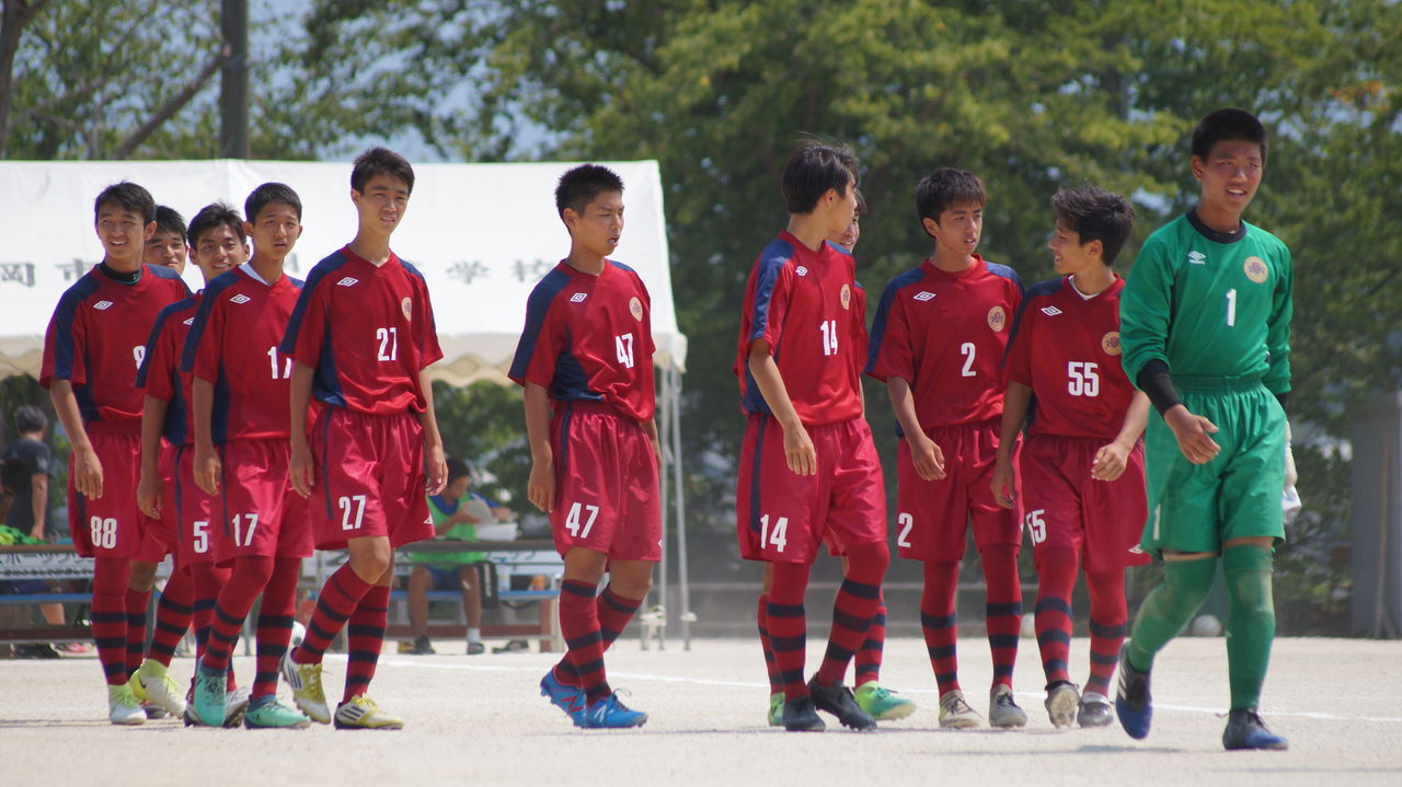 U16 18 08 04 第35回福岡県高等学校中部ブロック1年生サッカー大会r8 九州産業大附属九州高校 Vs 福翔高校 オヤジサポート