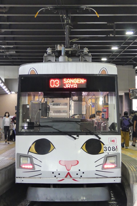 東急電鉄・世田谷線「幸福の招き猫電車」乗車記