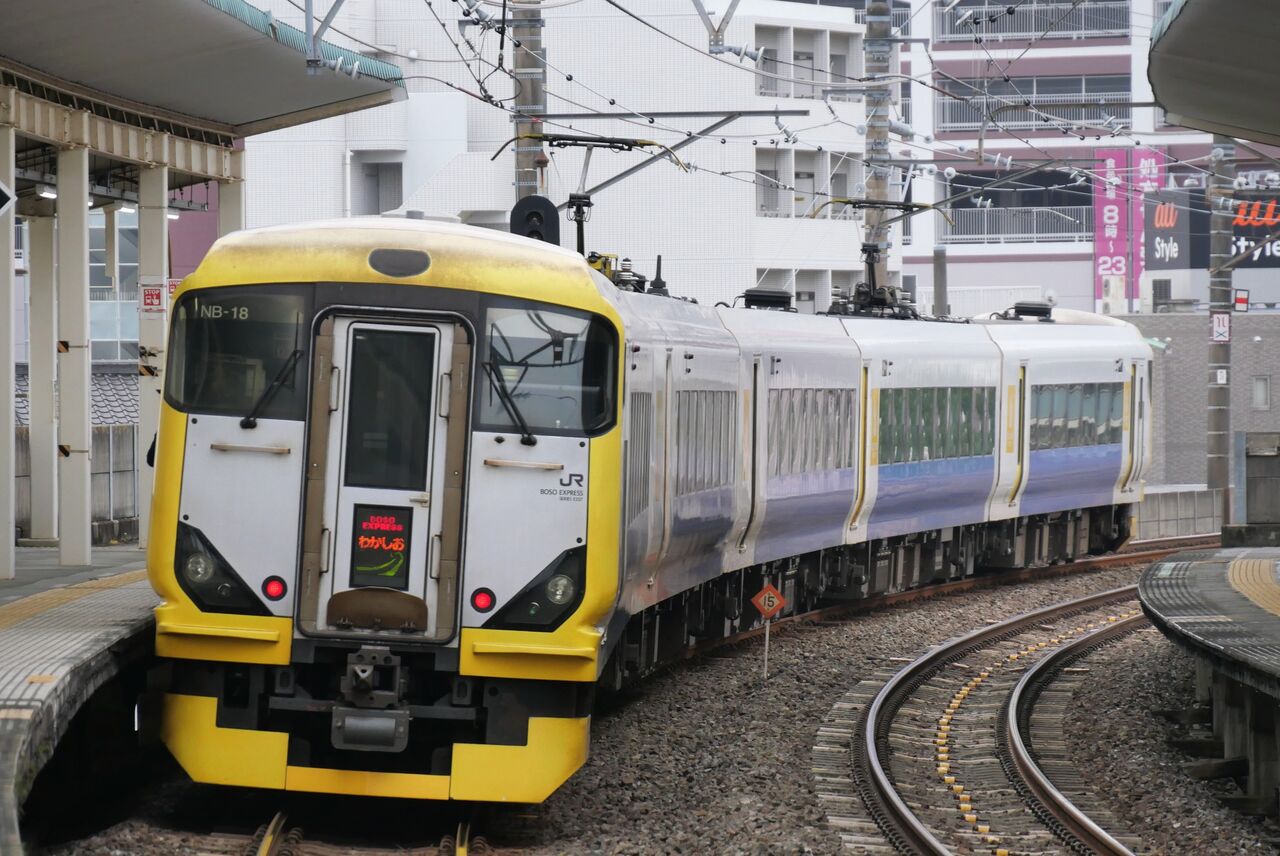 E257系500番台車 特急［わかしお1号］乗車記（2026.2.28