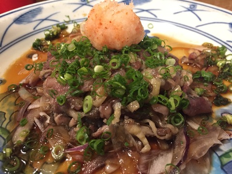 割箸の鶏たたき