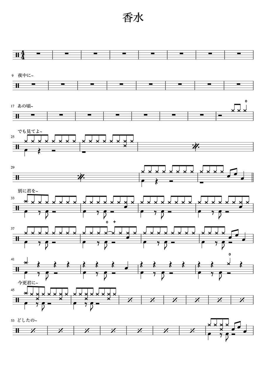 今回の【簡単な】ドラムシリーズは瑛人さんの香水!!オリジナルのドラム