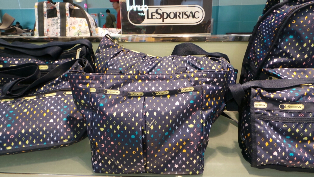 ーステート LeSportsac 世界各国の名所・旧跡柄 リュック バックパック
