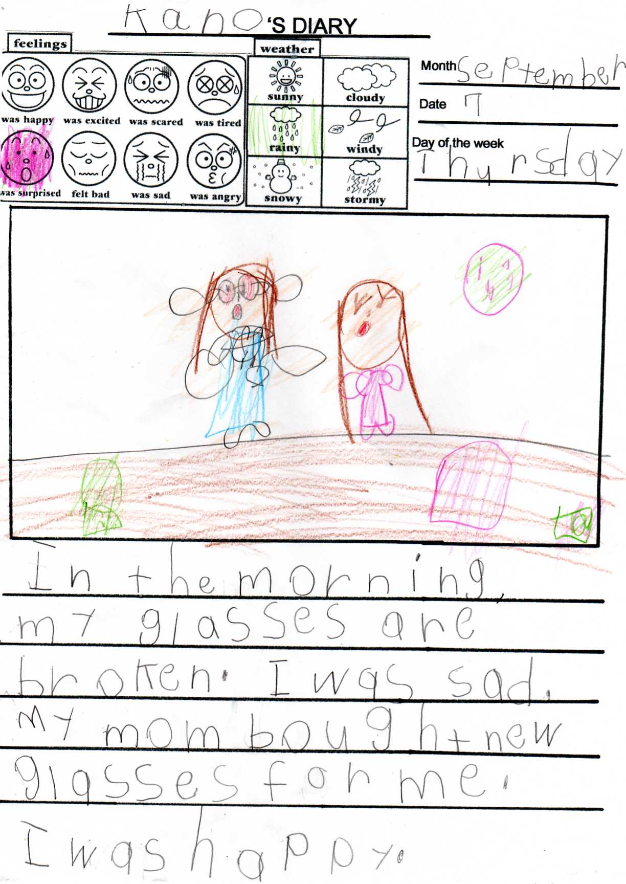 かのりん絵日記番外編 Glasses Mur Mur 子育て 英語deもっとたのしく かのりん絵日記番外編 Glasses Mur Mur 子育て 英語deもっとたのしく