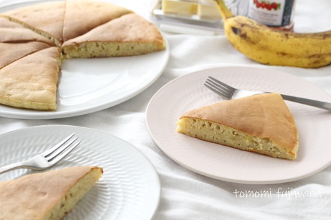 完熟バナナのホットケーキ (4)n
