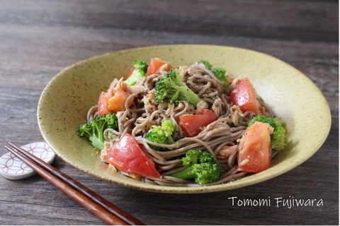 ツナとトマトのサラダ蕎麦 (3)n