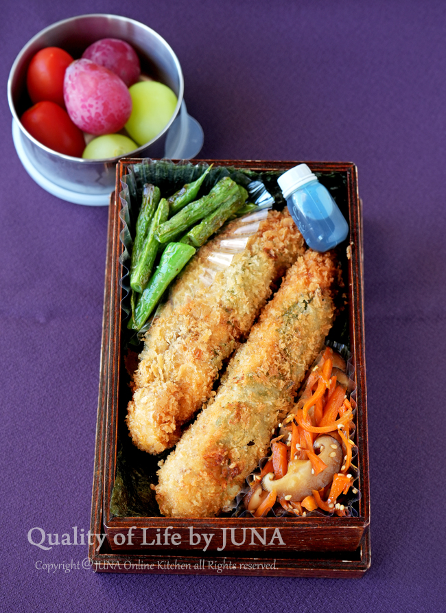 梅ささみのフライのせ海苔弁当／ライブ観てくださってありがとうございました（さんまの見分け方）