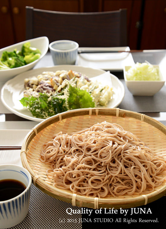天ぷら＆おそばのお昼ご飯と、梅干しの完成
