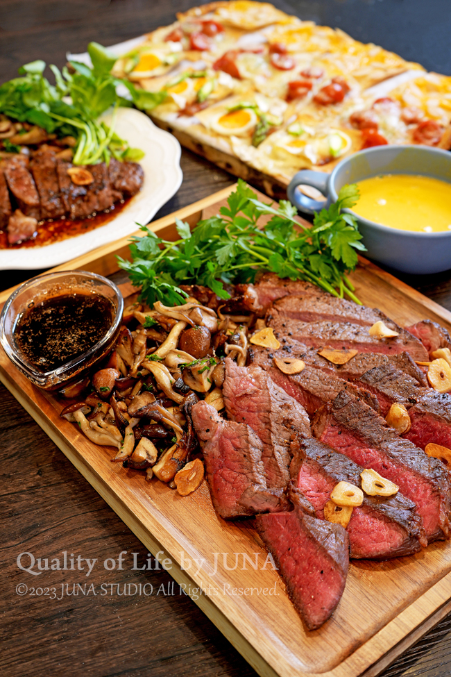 ステーキのレッスン終わったよー（JUNA夫さんのメモに救われるｗ）→感謝の丼