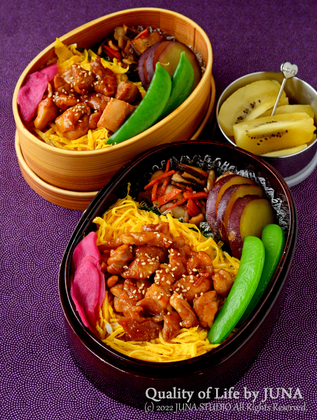 【今日のおべんと】鶏丼弁当/静岡、雪・・・