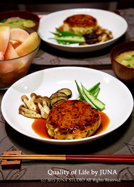 豆腐ハンバーグとお弁当