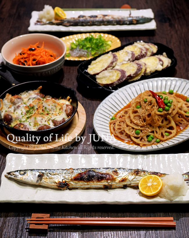 もうサンマが出てたよーー(残ったわずかな素材で副菜作り)