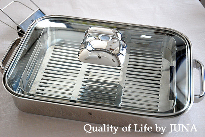 キッチンアイテム、ステンレス化その2　/ 豚と野菜の蒸しもの