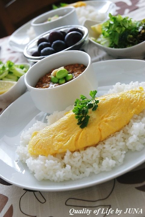 簡単レシピ♪20分で出来るカレーでオムカレー☆