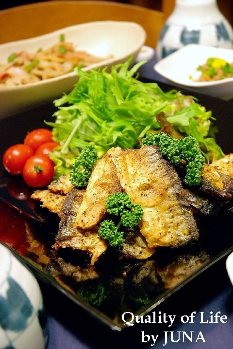 さんまのカレー粉揚げ