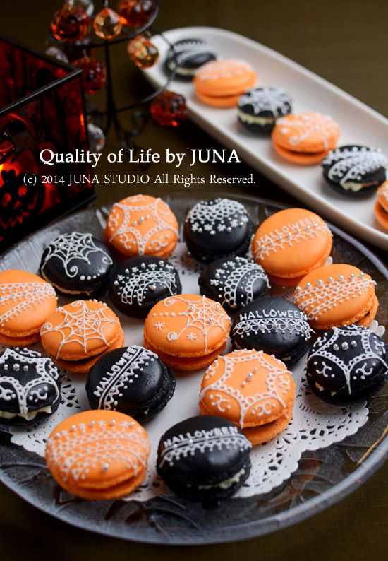 ハロウィンのマカロンと初アイシング