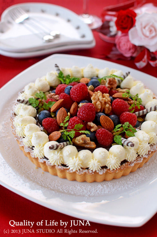 アーモンド＆チョコのちょっぴり大人なタルト