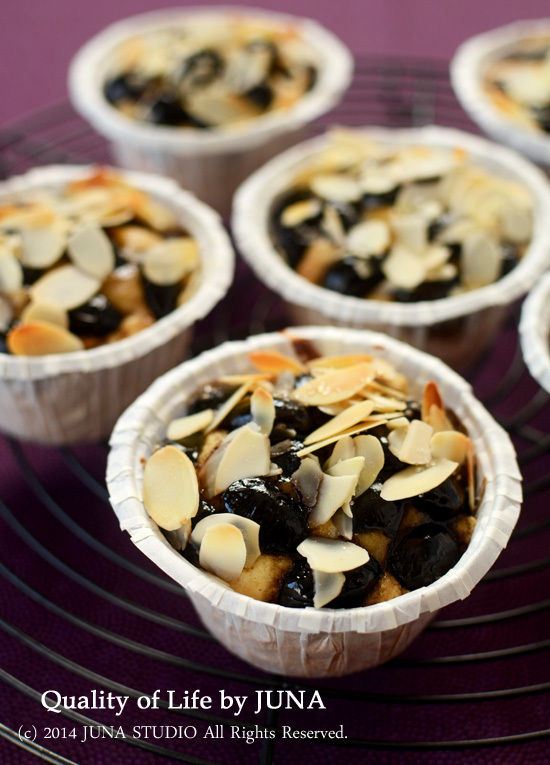 混ぜるだけ☆簡単黒豆のカップケーキ