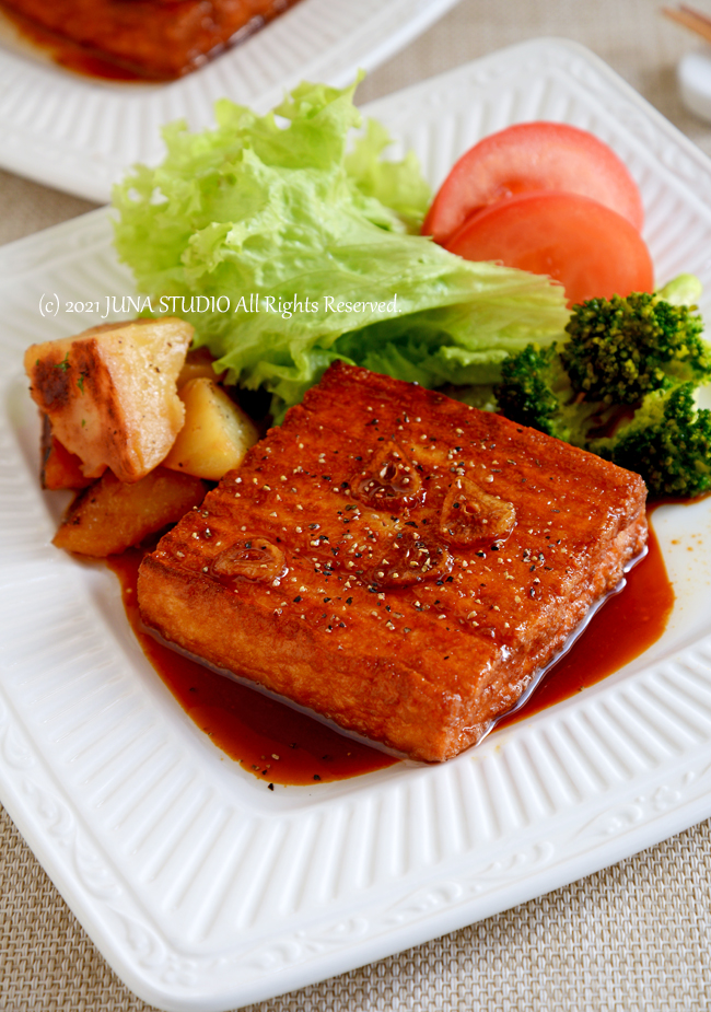 お昼ごはんに どーんと厚揚げの洋風ステーキ Quality Of Life By Juna Powered By ライブドアブログ