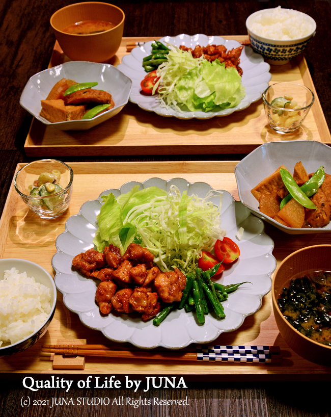 【盆ごはん】鶏の一口照り焼きなど／汗だくな夜