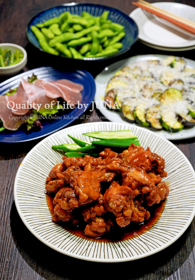 手羽元のさっぱりお酢煮を圧力鍋でやってみました／新しいお皿、食べおさめたもの