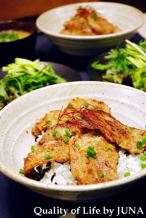簡単☆ピリ辛しょうが焼き丼