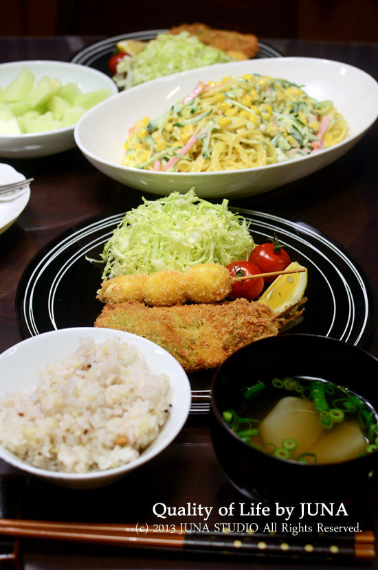 いわし＆うずらのフライなど